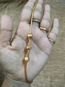 Gold Chain Necklace with Beads