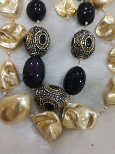 Natural Stone And MOP NECKLACE SET
