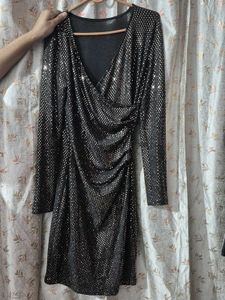 Sparkly Black Mini Dress