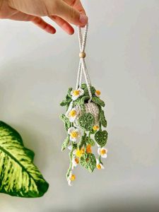 Handmade Crochet Hanging Plant Decor