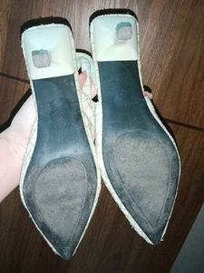 Elegant Tweed Slingback Heels