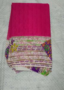 Pink Saree with Blouse