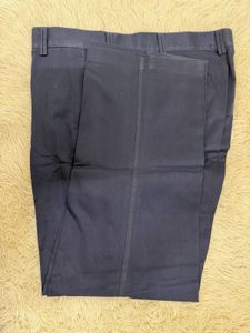 Men's Dark Blue Striped Trousers