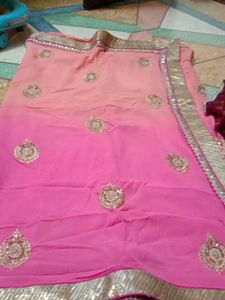 pure crepe shaded saare