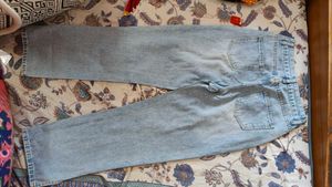 Savana Light Blue Distressed Straight Fit Jeans