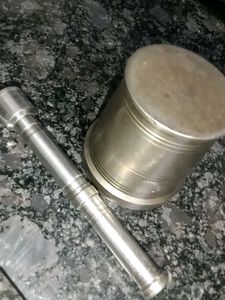 Vintage Metal Mortar and Pestle