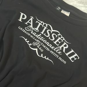 Black Patisserie Graphic T-Shirt