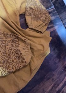 Yellow Kurta Set with Tassels