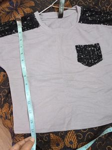 Crop Top With Sequence Work