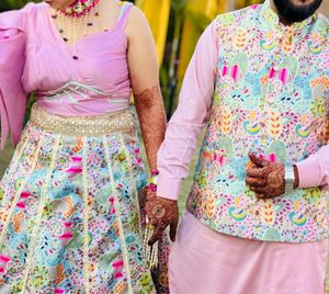 Designer couple dress