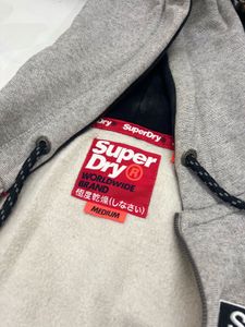 Superdry Grey Zip-Up Hoodie