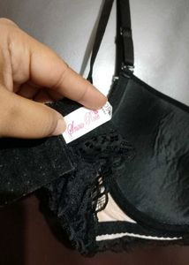 Black &amp; Light Peach Bra For 36 C Bust