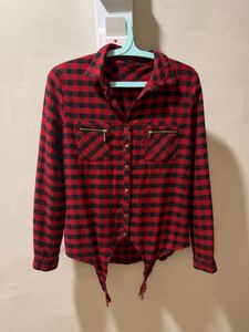 Never used Tie-Front Shirt