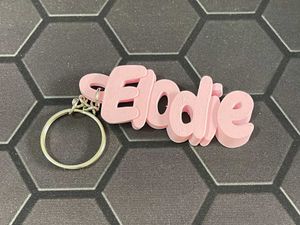 Custom Name Keychain | 3d printed | set of 4