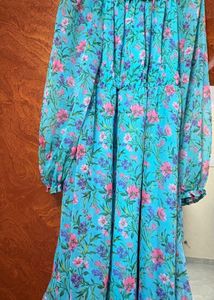 Floral 2 in 1 dress-normal and off shoulder