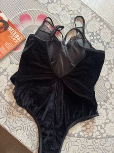Black Velvet Bodysuit