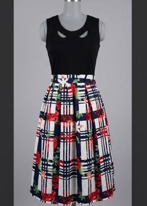 Girls Floral Printed Dress