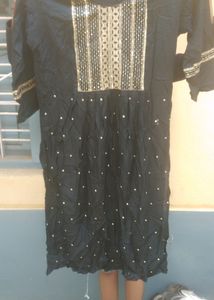 Black Top With Nick Work