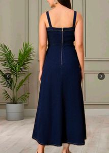Stylish Denim Pinafore Dress