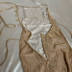 Sparkling Champagne Maxi Dress