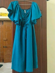 Teal Blue Flowy Dress