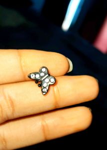 Sparkling Butterfly Stud Earrings