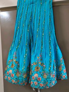 Stunning Teal Embroidered Kurti