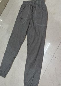 Gray Casual Pants