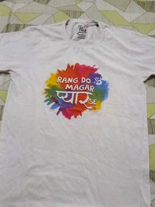 White Holi Graphic T-Shirt