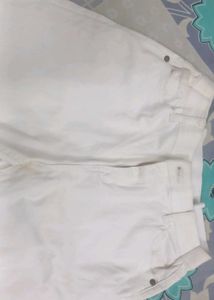 White Stretch Straight-Fit Jeans