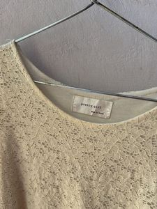 Elegant Lace Overlay Top