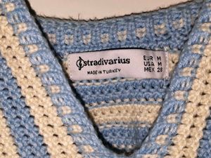 Crocheted Beach Striped Crop Top