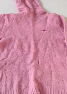 High Neck Pink Sweater