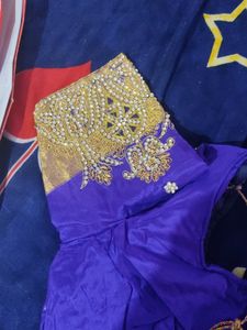 Violet Colour Pure Pattu Saree From Kanchipuram ✨✨