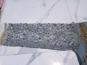 Elegant Grey Embroidered Kurta Set
