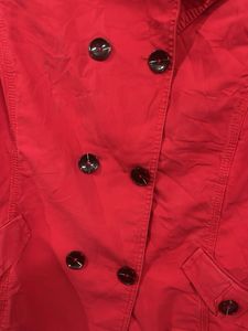Stylish Red Trench Coat