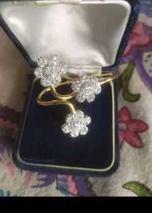Unique Double Finger AD Ring