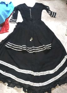 Elegant Black Ethnic Gown