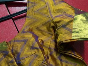 Golden Mustard Stitched Blouse