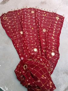 Ghatchola print ghunghru dupatta