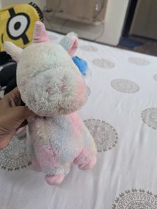 Cute Blue Bunny &amp; Rainbow Unicorn Plush Toys