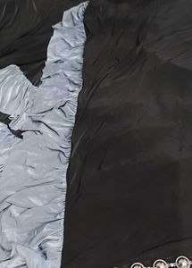 Black Ruffle saree new