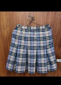 Classic Plaid Pleated Skirt
