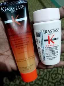 KERASTASE hair serum and shampoo