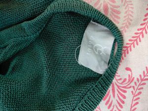 Green Cropped Sweater