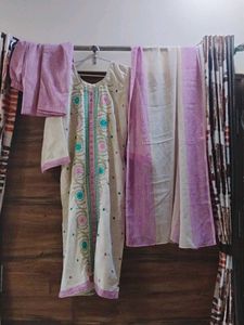 Embroidered Kurta Set with Dupatta