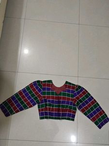 Checkered Full Sleeve Blouse