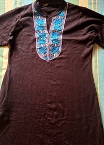 Embroidered Detail Casual Dress