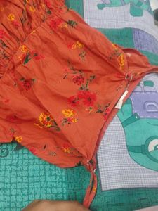 Floral Orange Sundress
