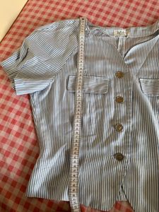 Striped Button-Up Blouse